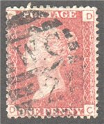 Great Britain Scott 33 Used Plate 167 - DC